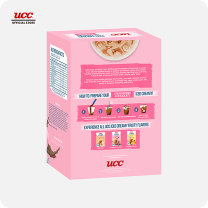 UCC Iced Creamy Fruity Strawberry Chocolate 3-in-1 Coffee Mix