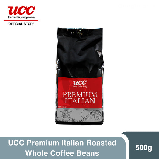 UCC Premium Italian Roasted Whole Coffee Beans 500g