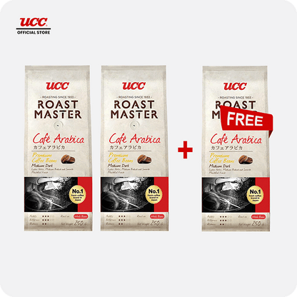 UCC Roast Master Café Arabica Coffee Beans 250g Buy 2, Get 1 Free