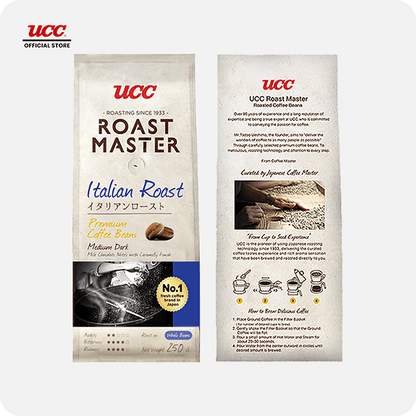 UCC Roast Master Italian Roast Coffee Beans 250g