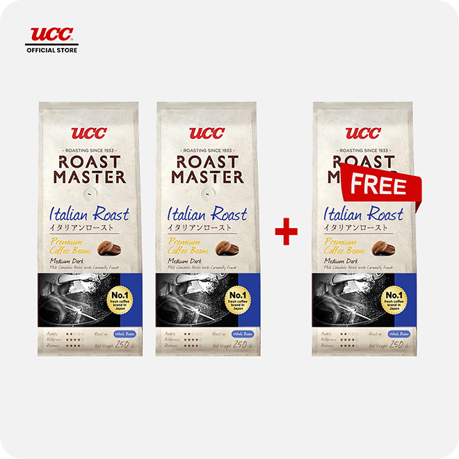 UCC Roast Master Italian Roast Coffee Beans 250g Buy 2, Get 1 Free