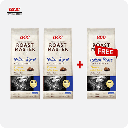 UCC Roast Master Italian Roast Coffee Beans 250g Buy 2, Get 1 Free