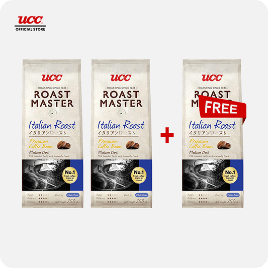 UCC Roast Master Italian Roast Coffee Beans 250g Buy 2, Get 1 Free