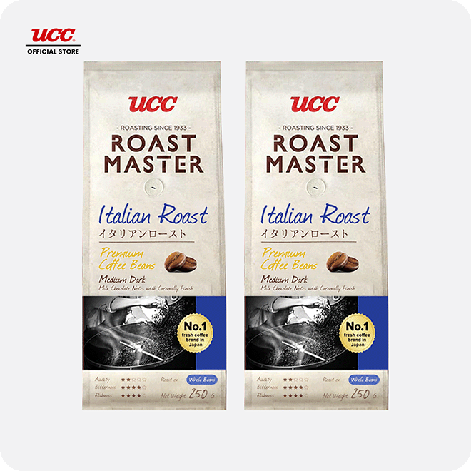 UCC Roast Master Italian Roast Coffee Beans 250g Buy 2, Get 1 Free