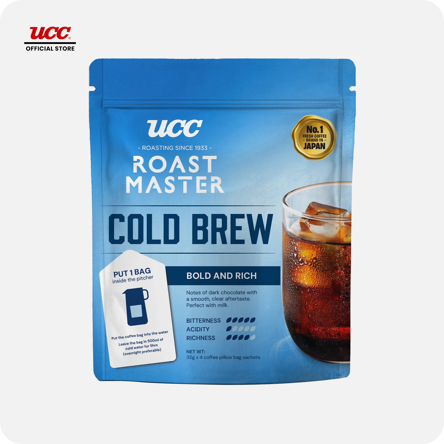 UCC Roast Master Cold Brew Bold and Rich 35g