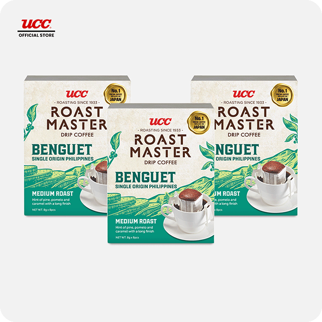 UCC Roast Master Single Origin Drip Coffee Benguet 8g (Bundle of 3)
