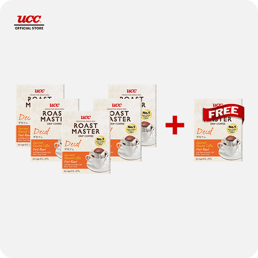 UCC Roast Master Drip Coffee Decaf 8g Buy 5, Get 1 FREE