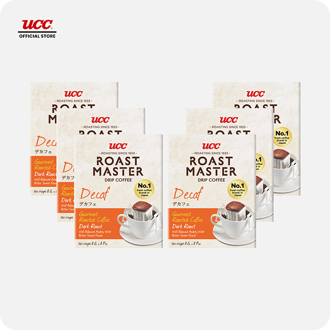 UCC Roast Master Drip Coffee Decaf 8g Buy 5, Get 1 FREE