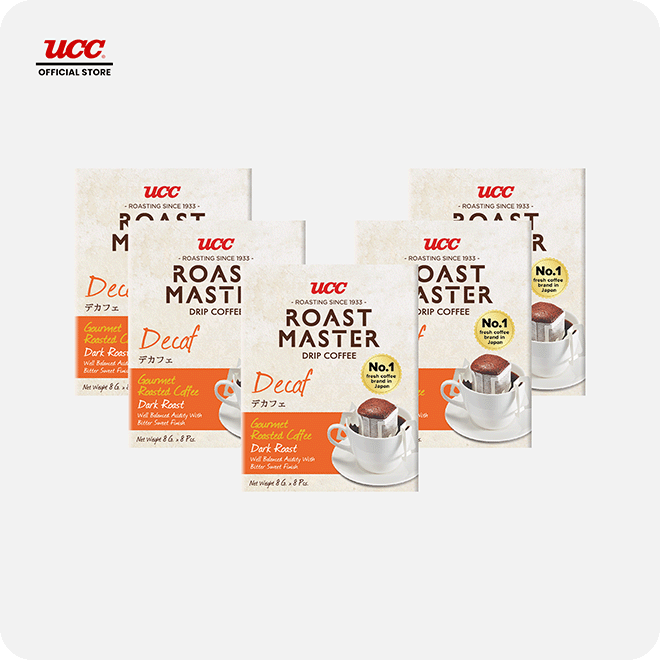UCC Roast Master Drip Coffee Decaf 8g Buy 5, Get 1 FREE