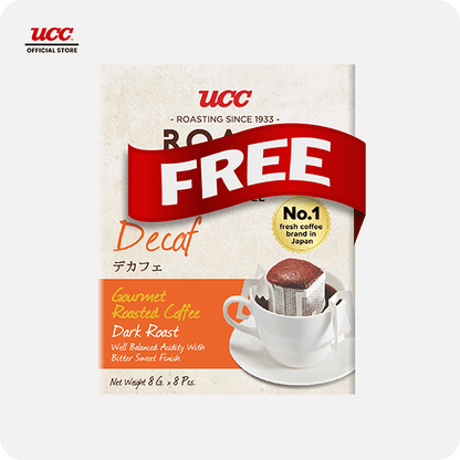 UCC Roast Master Drip Coffee Decaf 8g Buy 5, Get 1 FREE