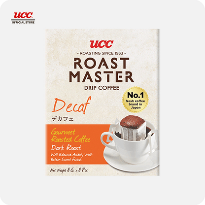UCC Roast Master Drip Coffee Decaf 8g Buy 5, Get 1 FREE