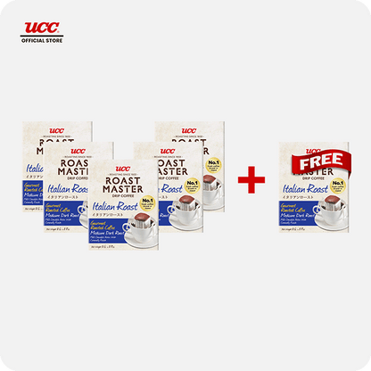 UCC Roast Master Drip Coffee Italian Roast 8g Buy 5, Get 1 FREE