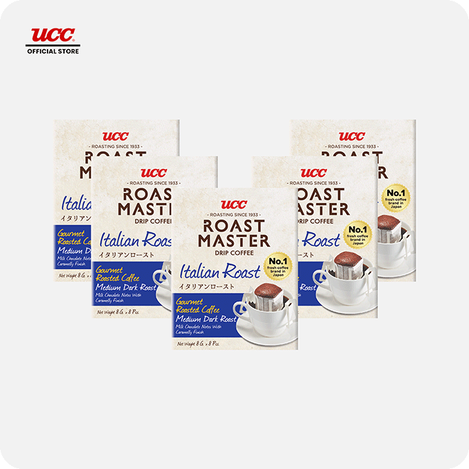 UCC Roast Master Drip Coffee Italian Roast 8g Buy 5, Get 1 FREE