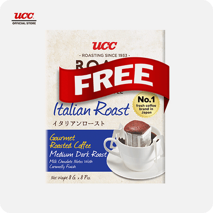 UCC Roast Master Drip Coffee Italian Roast 8g Buy 5, Get 1 FREE