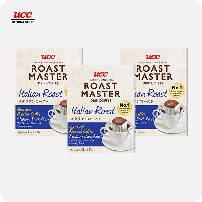 UCC Roast Master Drip Coffee Italian Roast 8g (Bundle of 3)
