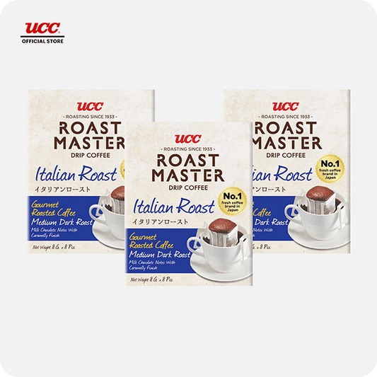 UCC Roast Master Drip Coffee Italian Roast 8g (Bundle of 3)