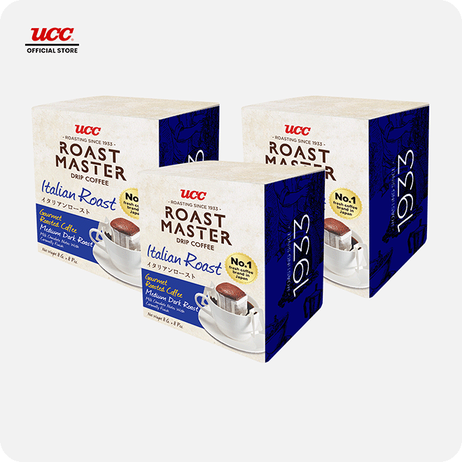 UCC Roast Master Drip Coffee Italian Roast 8g (Bundle of 3)