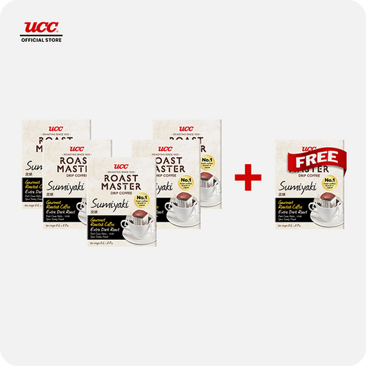 UCC Roast Master Drip Coffee Sumiyaki 8g Buy 5, Get 1 FREE