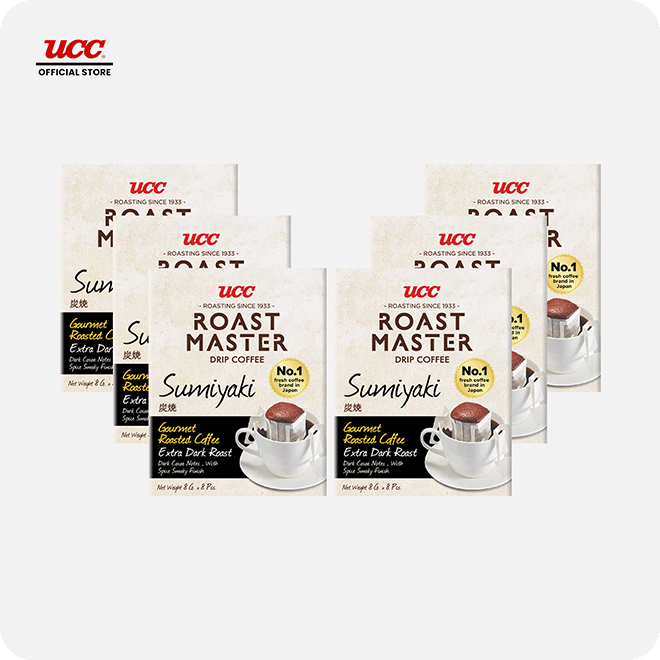 UCC Roast Master Drip Coffee Sumiyaki 8g Buy 5, Get 1 FREE