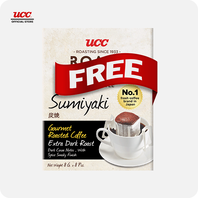 UCC Roast Master Drip Coffee Sumiyaki 8g Buy 5, Get 1 FREE