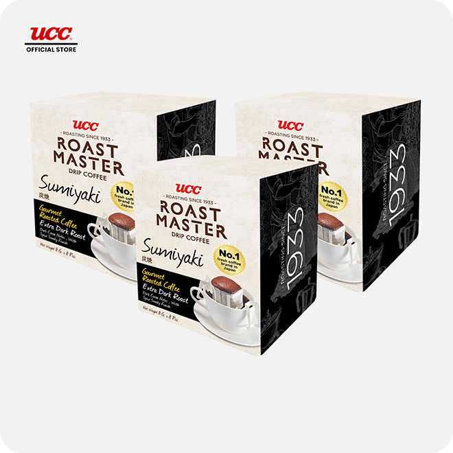UCC Roast Master Drip Coffee Sumiyaki 8g (Bundle of 3)