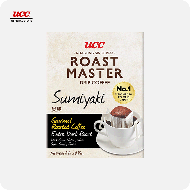 UCC Roast Master Drip Coffee Sumiyaki 8g (Bundle of 3)