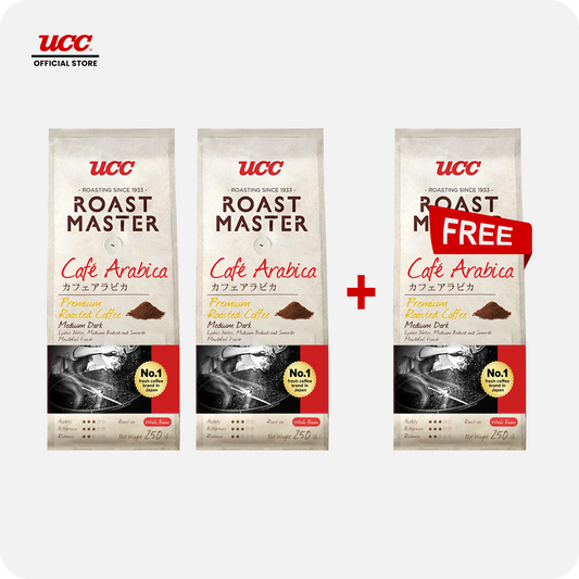 UCC Roast Master Café Arabica Ground Coffee 250g Buy 2, Get 1 Free