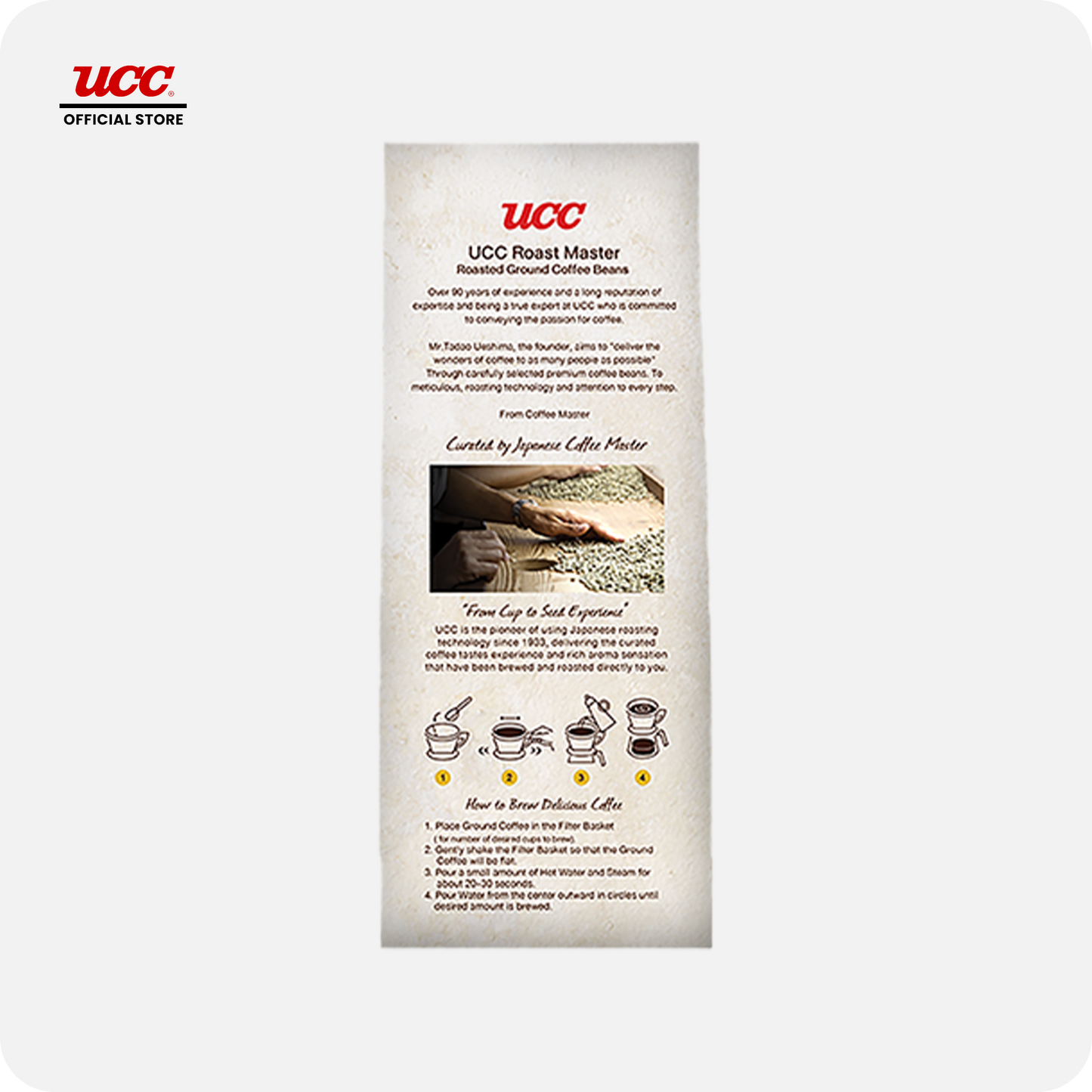 UCC Roast Master Italian Roast Ground Coffee 250g