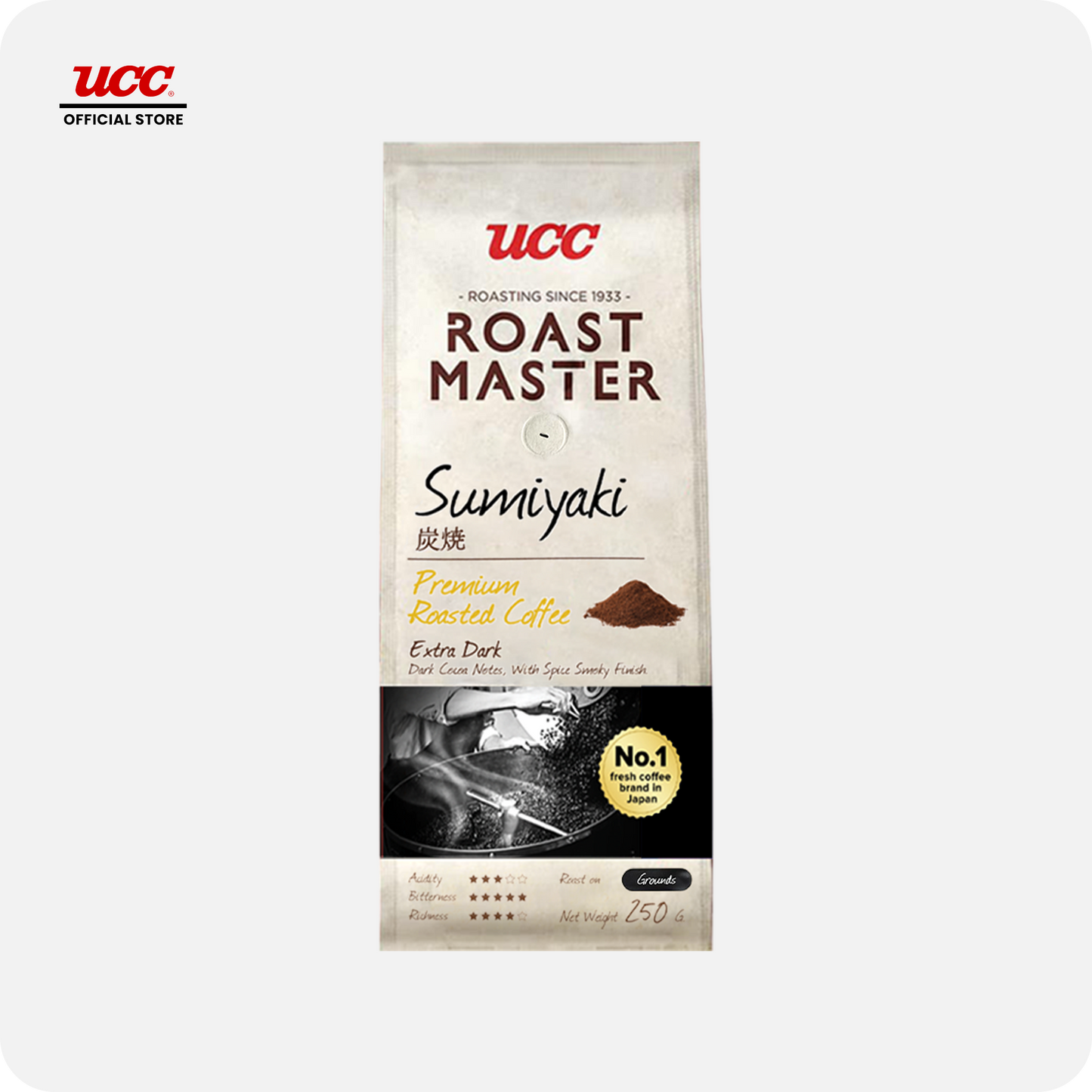 UCC Roast Master Sumiyaki Ground Coffee 250g