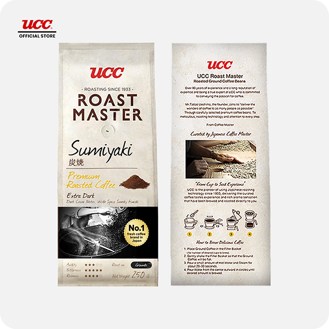UCC Roast Master Sumiyaki Ground Coffee 250g