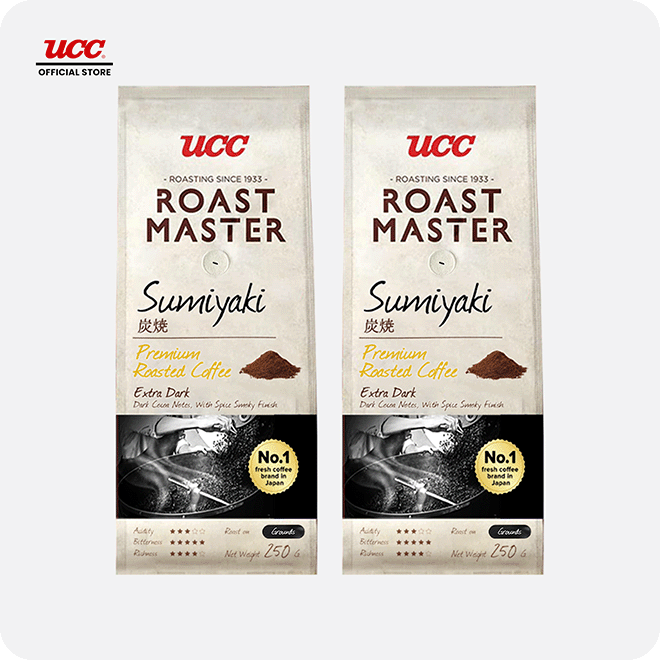 UCC Roast Master Sumiyaki Ground Coffee 250g Buy 2, Get 1 Free