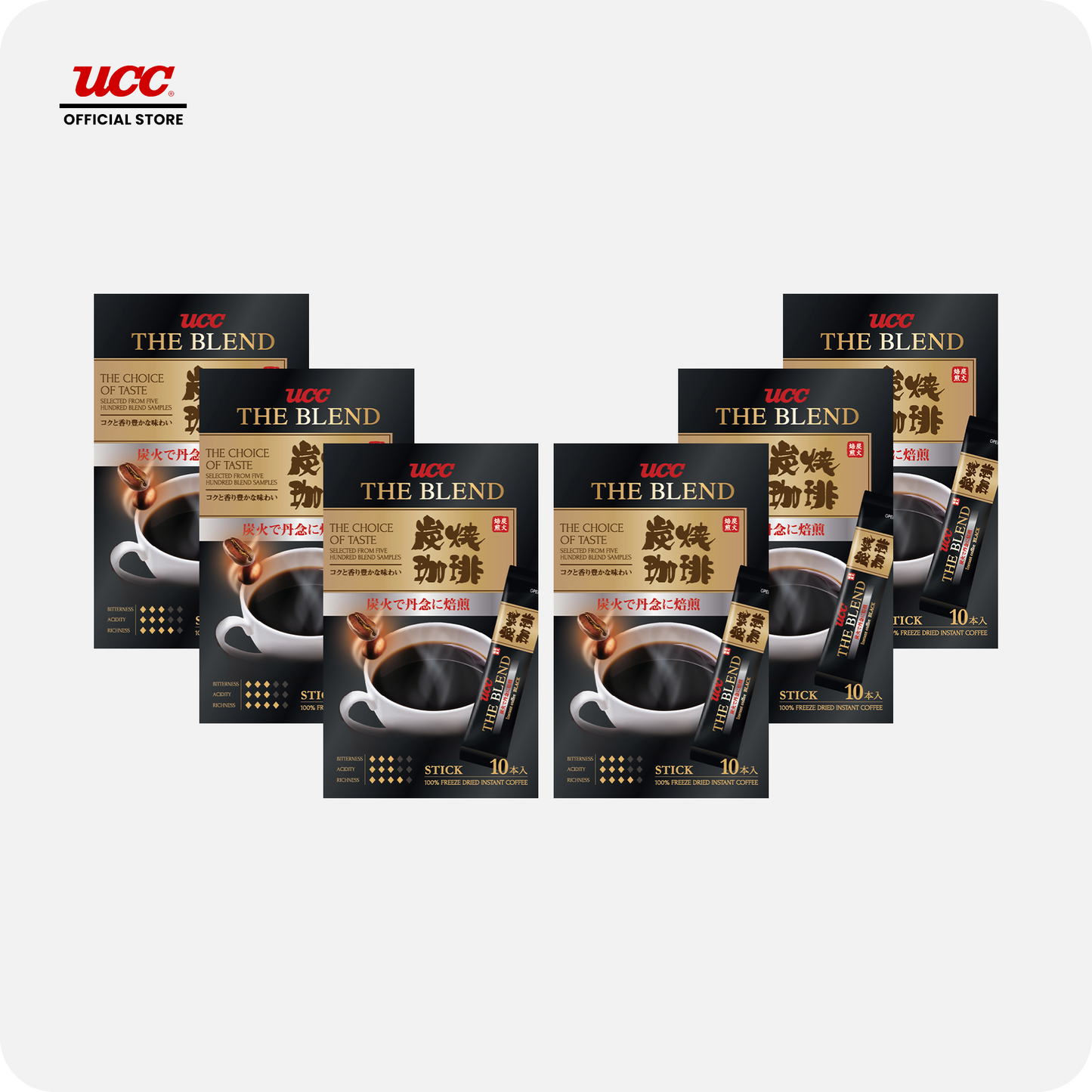 UCC The Blend Sumiyaki Coffee Sticks Bundle of 5 Plus 1 Free