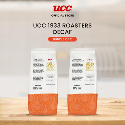UCC 1933 Roasters Decaf 500g (Bundle of 2)