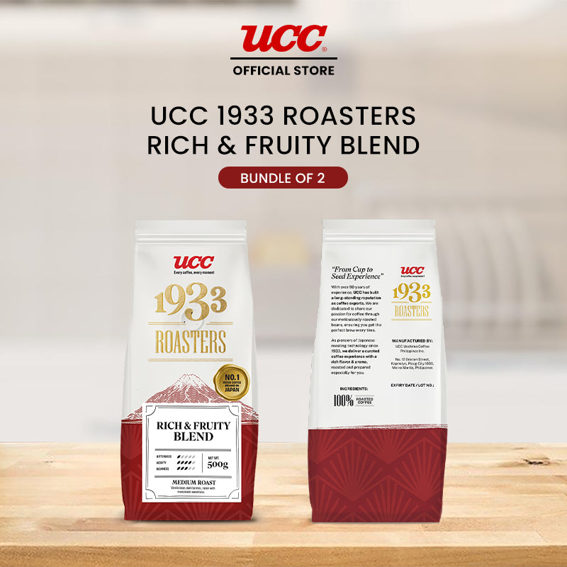 UCC 1933 Roasters Rich & Fruity Blend 500g (Bundle of 2)