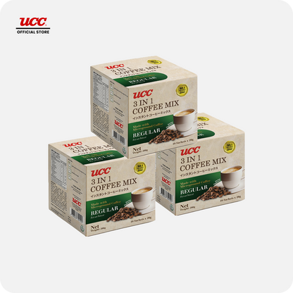 UCC 3-in-1 Coffee Regular Box 20g x 10 x 3 (Bundle of 3)