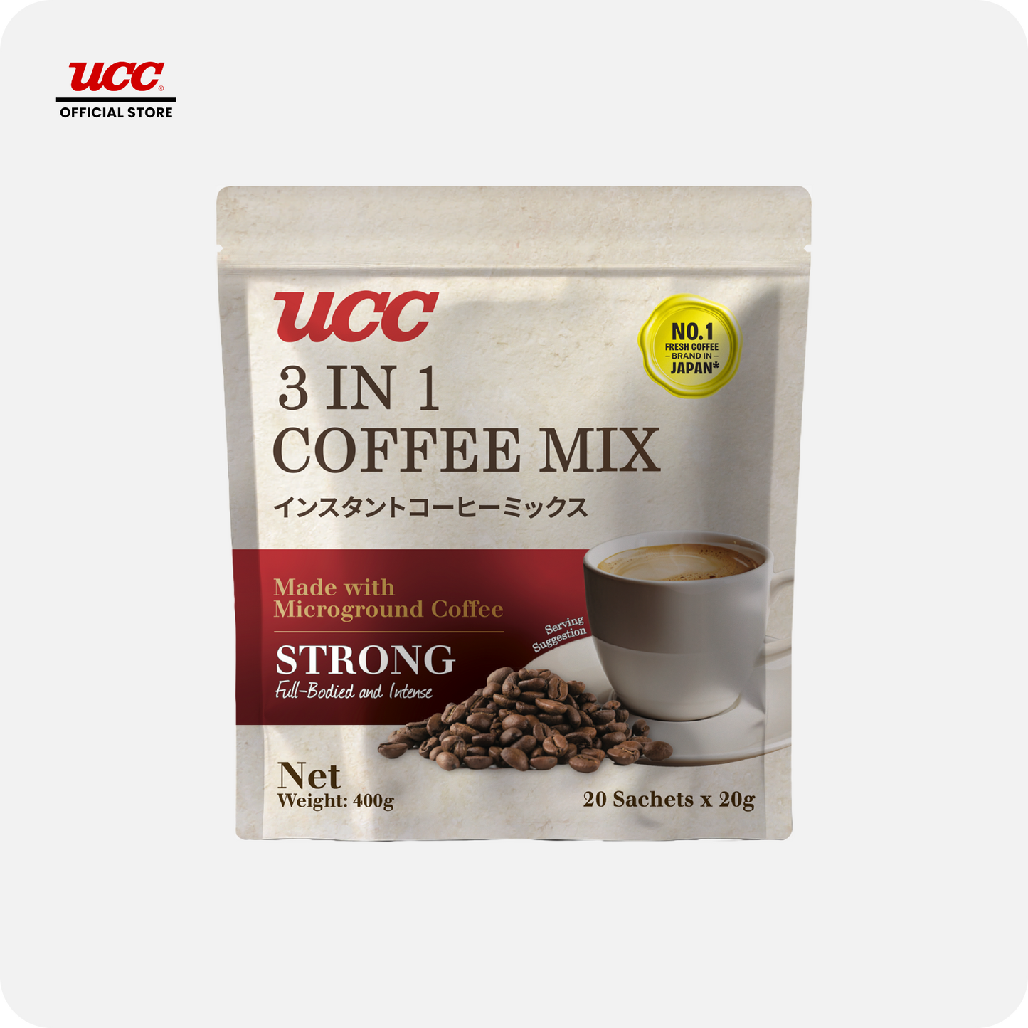 UCC 3-in-1 Coffee Strong Bag (20g x 20)