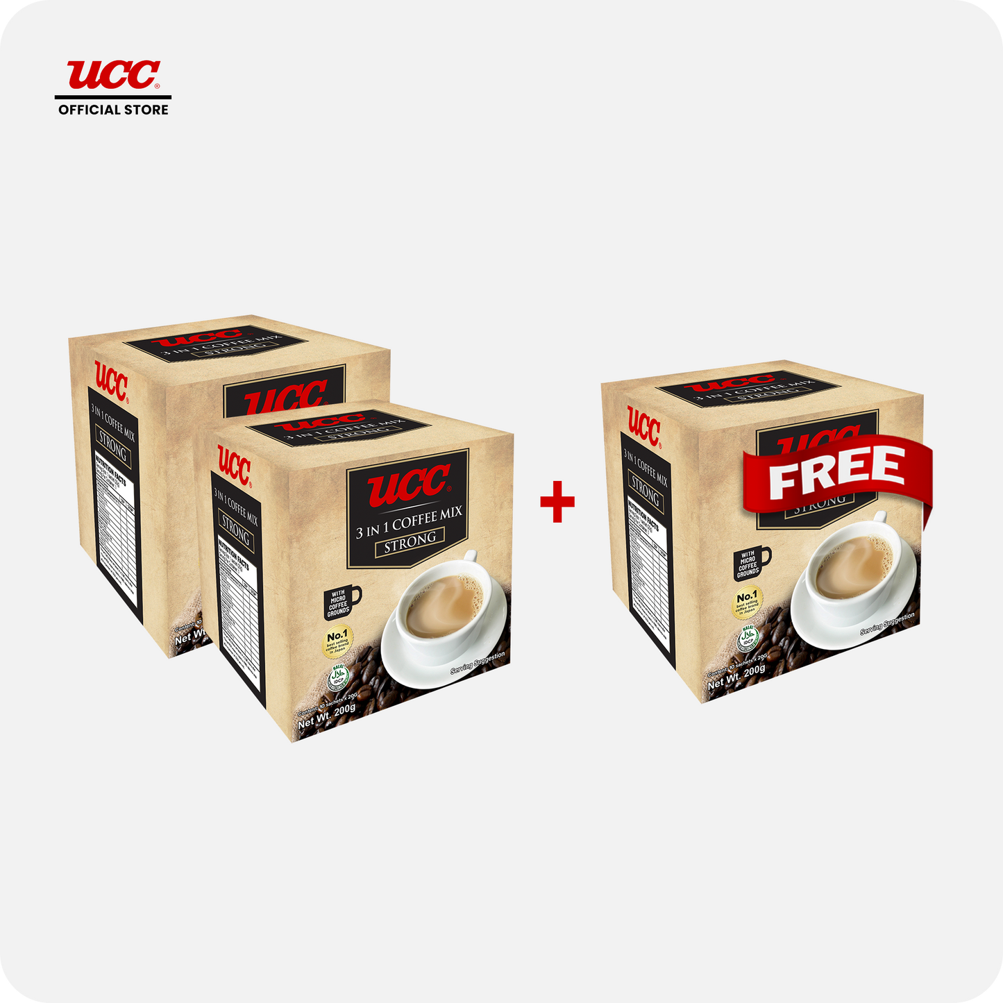 UCC 3-in-1 Coffee Strong Box - Buy 2, Get 1 FREE