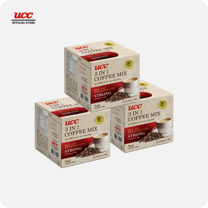 UCC 3-in-1 Coffee Strong Box 20g x 10 x 3 (Bundle of 3)