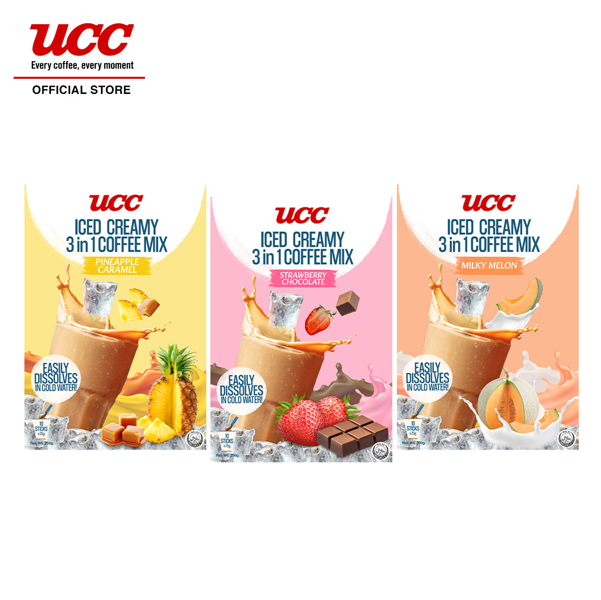 UCC 3-in-1 Iced Creamy Fruity Complete Collection