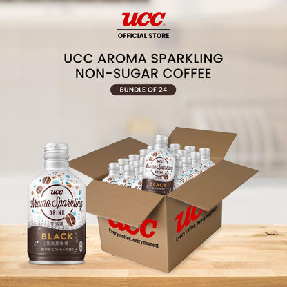 UCC Aroma Sparkling Non-Sugar Coffee 290ml (Bundle of 24)