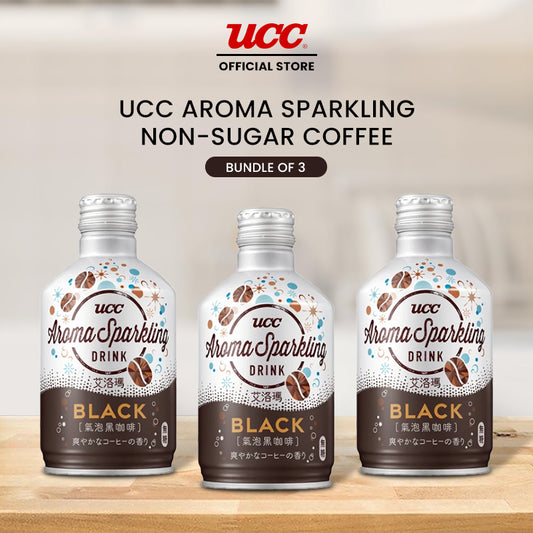 UCC Aroma Sparkling Non-Sugar Coffee 290ml (Bundle of 3)