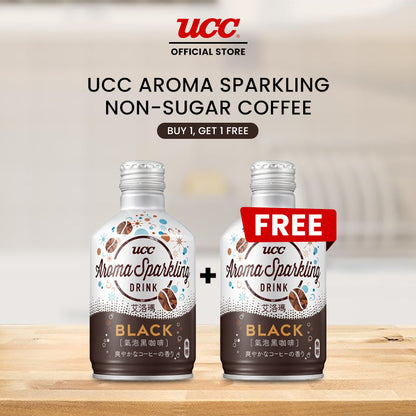UCC Aroma Sparkling Non-Sugar Coffee 290ml Buy 1, Get 1 FREE