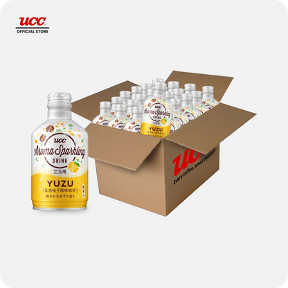 UCC Aroma Sparkling Yuzu Coffee 290ml (Bundle of 24)