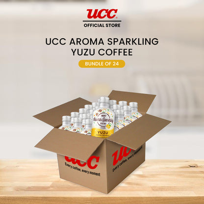 UCC Aroma Sparkling Yuzu Coffee 290ml (Bundle of 24)
