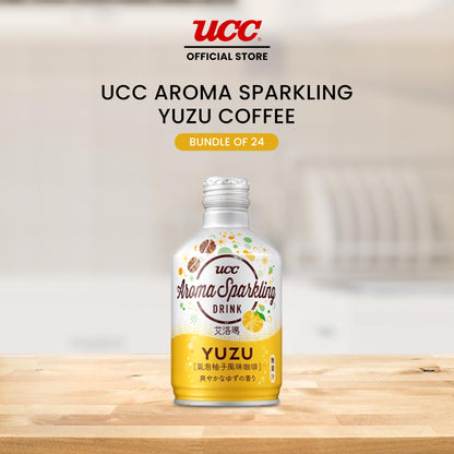 UCC Aroma Sparkling Yuzu Coffee 290ml (Bundle of 24)