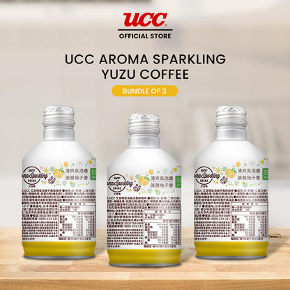 UCC Aroma Sparkling Yuzu Coffee 290ml (Bundle of 3)