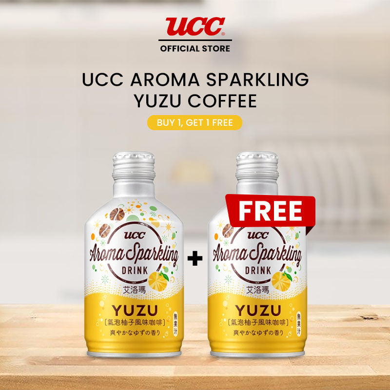 UCC Aroma Sparkling Yuzu Coffee 290ml Buy 1, Get 1 FREE