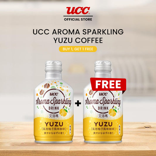 UCC Aroma Sparkling Yuzu Coffee 290ml Buy 1, Get 1 FREE