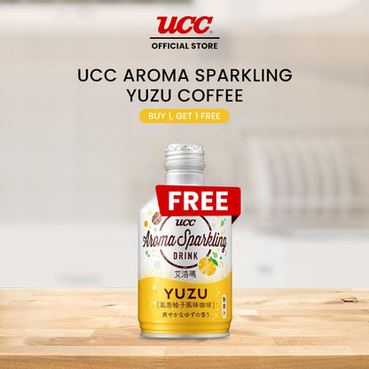 UCC Aroma Sparkling Yuzu Coffee 290ml Buy 1, Get 1 FREE