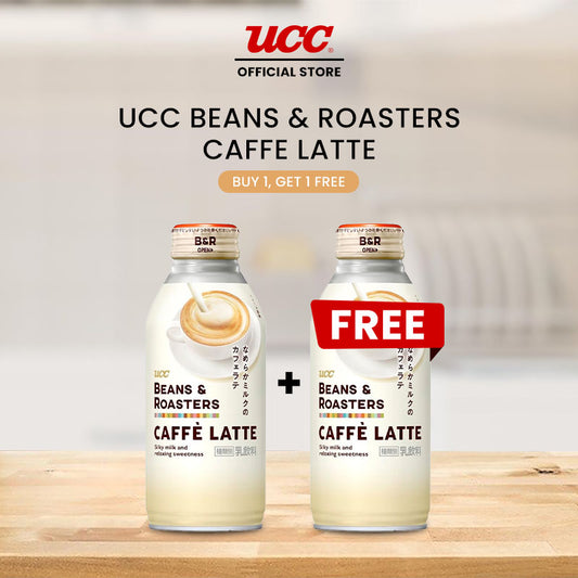 UCC Beans and Roasters Caffe Latte 375ml Buy 1, Get 1 FREE